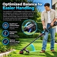 thumbnail image 2 of Mova 60V 16" InstaLoadTM Brushless String Trimmer - Kit(1*2.5A Battery & 1*430W Charger Included), 2 of 8