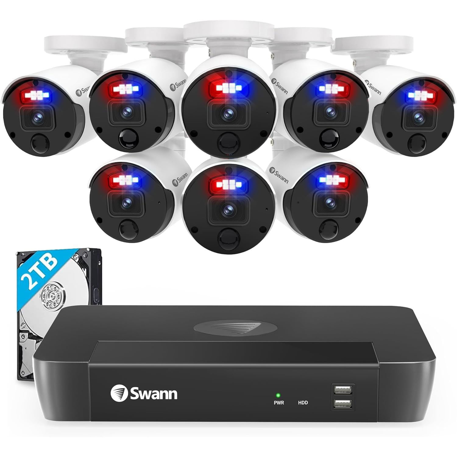 Swann Professional Enforcer Series 4K Cameras with 2TB NVR