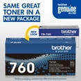 thumbnail image 3 of Brother TN760 High-Yield Toner, Black - Save $5 with purchase of Member's Mark Multipurpose Copy Paper Case, 3 of 8