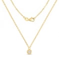 thumbnail image 1 of Diamond Cut Bezel Necklace in 14K Gold, 1 of 6