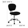 thumbnail image 7 of Flash Furniture Mid-Back Mesh Task Chair with Chrome Base, Black, 7 of 13