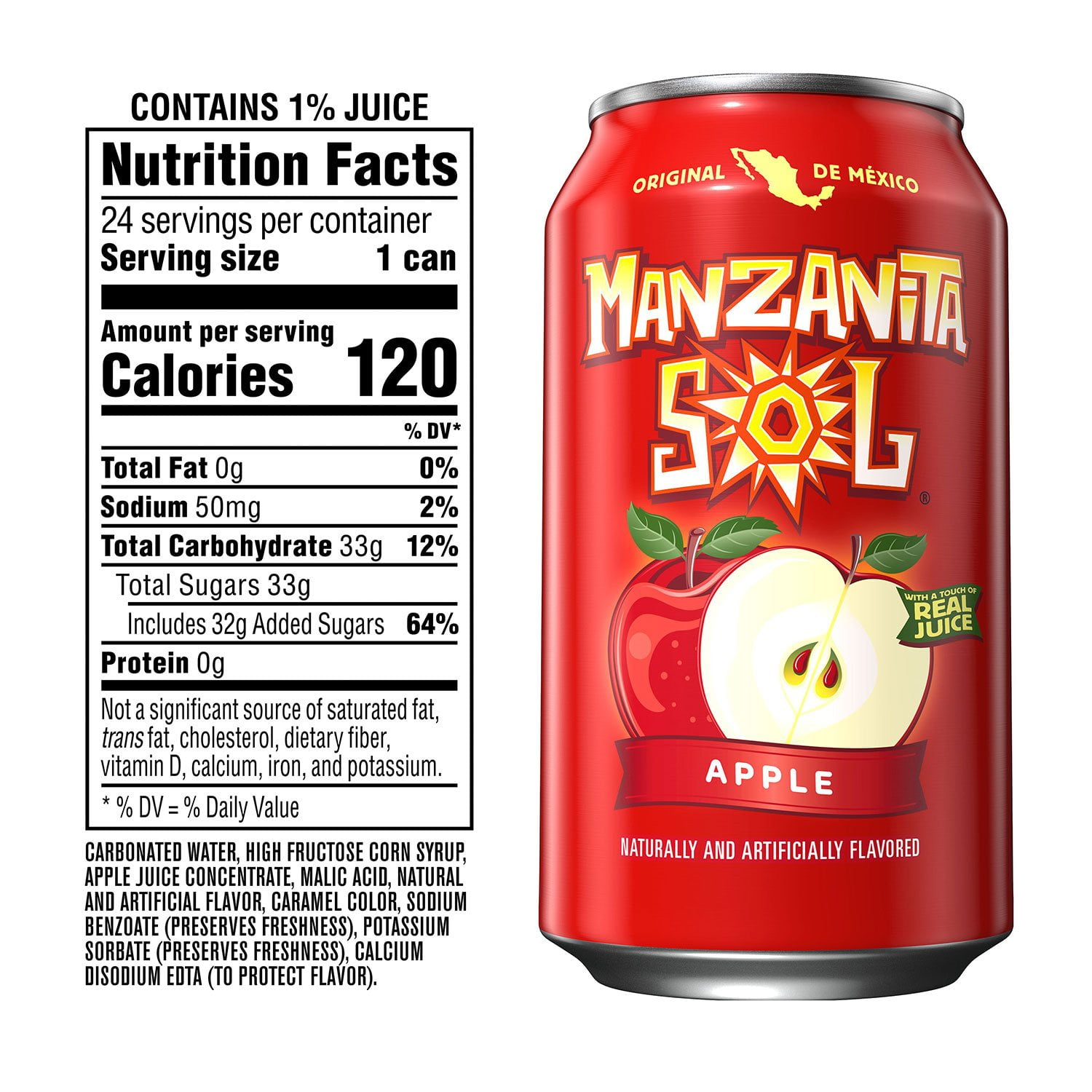 Manzanita Sol Soda Apple 12 fl. oz., 24 pk. - Samsclub.com