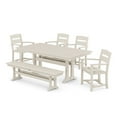 thumbnail image 9 of POLYWOOD Gulf Shores Farmhouse Trestle Dining Set, 6pc, 9 of 9