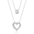 thumbnail image 4 of Set of Lab Created White Sapphire Pendants in Sterling Silver, 4 of 9