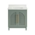 thumbnail image 5 of Member's Mark Enzo Collection 30" Bathroom Vanity with Rattan Cabinet Doors, Green Finish, 5 of 8