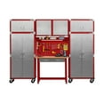 thumbnail image 2 of Seville Classics UltraHD 7-Piece Steel Garage Cabinet Storage Set With Pegboard Workbench, 10' Wide, 2 of 3