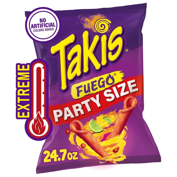 Takis Fuego Rolled Tortilla Chips, Party Size, 24.7 oz.