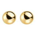 thumbnail image 3 of Round Dome Stud Earrings in 14K Gold, 3 of 4