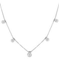 thumbnail image 1 of 1.45 CT. T.W. Diamond Floral Station Necklace in 14K Gold, 1 of 7