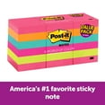 thumbnail image 1 of Post-it Notes, 1 3/8" x 1 7/8", Cape Town Collection, 18 Pads, 1,800 Total Sheets, 1 of 8