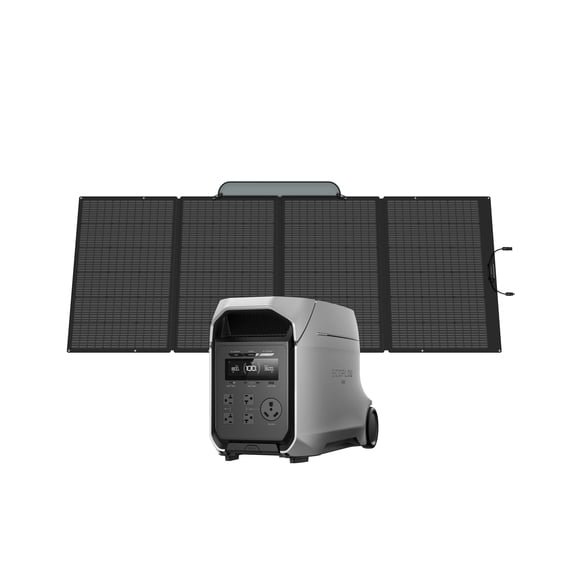 EcoFlow Delta 3 Ultra Plus 3 kWh Home Back Up Battery with 400W Solar Panel