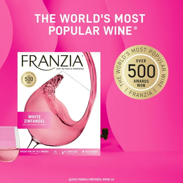 Franzia White Zinfandel Pink Wine 5 L box - Samsclub.com