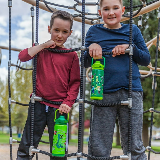 Zak Designs 20-oz. Stainless Steel Double Wall Beacon Straw Bottle