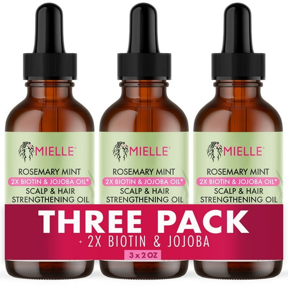 Mielle Rosemary Mint Scalp & Hair Strengthening Oil, 2 oz., 3 pk.