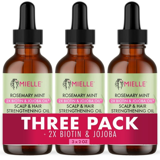 Mielle Rosemary Mint Scalp & Hair Strengthening Oil, 2 oz., 3 pk.