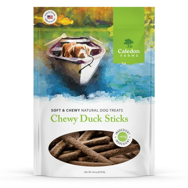 Caledon Farms Chewy Duck Sticks Dog Treats, 44