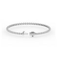 thumbnail image 3 of Lab Created Tennis Bracelet in 14K Gold, 3 of 7