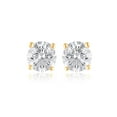 thumbnail image 1 of Lab Created Round Cut Diamond Stud Earrings, 1 of 5