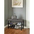thumbnail image 1 of neatfreak Fabric Upholstered Shoe Storage Bench, 1 of 6