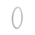 thumbnail image 3 of Italian Twisted Hoop Earrings in Sterling SIlver, 3 of 7