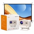 thumbnail image 1 of Yaber L2 Plus Projector with 100 inch Screen for Home & Outdoor, 1 of 9