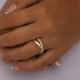 thumbnail image 5 of 0.50 CT. T.W. Round Cut Criss Cross Diamond Ring in 14K Gold, 5 of 6