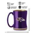 thumbnail image 3 of Logo Brands Baltimore Ravens 14oz Relief Mug Set, 3 of 5