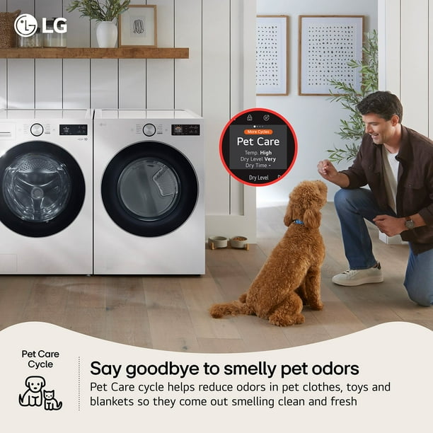 LG 7.4 cu. ft. Ultra Large Capacity Electric Dryer with AI Sensor