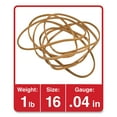 thumbnail image 2 of Universal Rubber Bands, Size 16, 0.04" Gauge, Beige, 1 lb Box, 1,900/Pack, 2 of 4