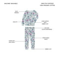 thumbnail image 6 of Member's Mark Girls 4-Piece Organic Cotton Pajama Set, 6 of 13