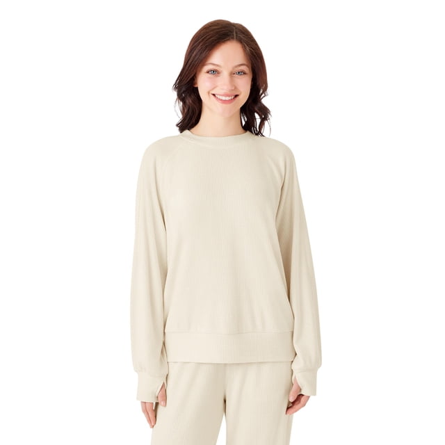Member's Mark Women's Waffle Crewneck