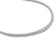 thumbnail image 3 of Round Cut Diamond Riviera Tennis Necklace in 14K Gold, 3 of 7