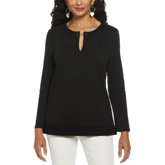 Rafaella Women's Long-Sleeve V-Neck Top