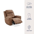 thumbnail image 3 of Cole & Rye Signature Faux Leather Dual Power Recliner Chair, 3 of 10