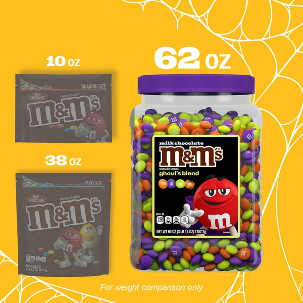 M&M's Ghoul's Mix, Halloween Milk Chocolate Candy, 62 oz