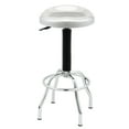 thumbnail image 1 of Seville Classic Contoured Stainless Steel Seat Pneumatic Adjustable Work Stool, 19" W x 25.5" to 30.25" H, 1 of 9