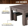 thumbnail image 5 of Barrington Billiards Monteray 7’ Drop Pocket Pool Table, 3-in-1 Dining Top & Table Tennis with Game Accessories, 5 of 8