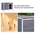 thumbnail image 5 of Outdoor wooden dog house, Large 45" L x 29" W x 33" H, Gray, 5 of 6