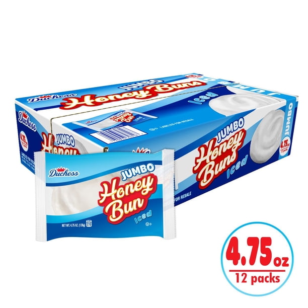 Duchess Jumbo White Iced Honey Buns 4.75 oz., 12 pk. - Samsclub.com