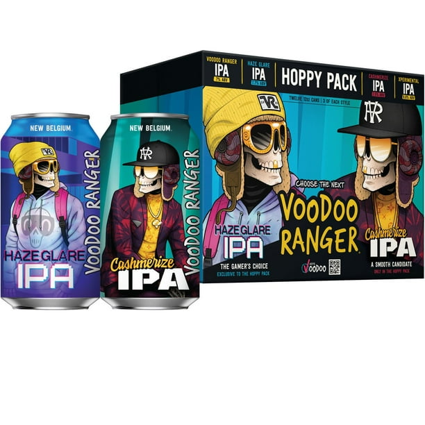 New Belgium VooDoo Ranger Hoppy India Pale Ale Beer Variety Pack