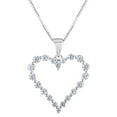 thumbnail image 1 of Round Cut Heart Diamond Pendant Necklace in 14K Gold, 1 of 5