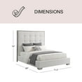 thumbnail image 4 of Cape Cod Fabric Tufted Bed, Assorted Sizes, 4 of 7