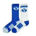 thumbnail image 1 of BYU Cougars Adult 2-Pack Crew Socks, 1 of 2