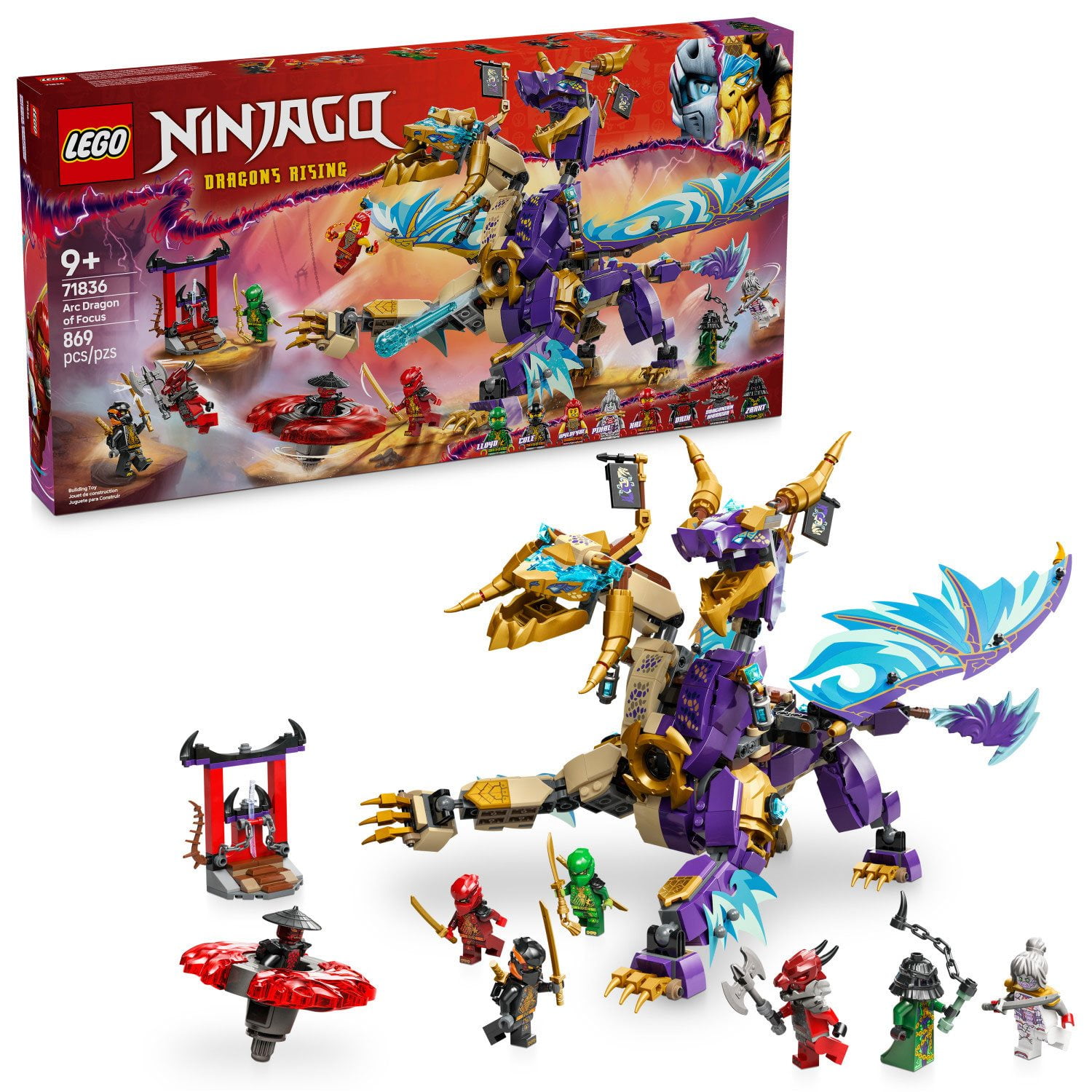 LEGO NINJAGO Arc Dragon of Focus Kids Toy, 869 pcs. - Samsclub.com
