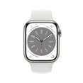 thumbnail image 2 of Apple Watch Series 8 GPS + Cellular 45mm Stainless Steel Case with Sport Band, Choose Color and Band Size, 2 of 10