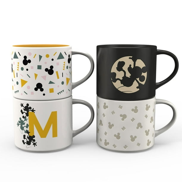 KUP❤️ Zak Designs 15 Oz Ceramic Modern Mug, 4-Piece Set (Assorted Colors