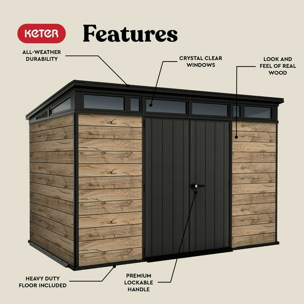 Keter 11' x 7' Signature Collection Resin Outdoor Shed - Samsclub.com
