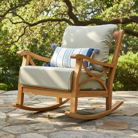 Cambridge Casual Catalina Teak Deep Seating Rocker