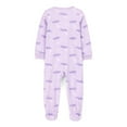 thumbnail image 2 of Carter's Baby & Toddler Girls Fleece Footie Pajama, 2 of 4