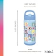 thumbnail image 5 of Zak Designs 14oz Double Wall Stainless Steel Siply Clutch Water Bottle, 2-Pack, 5 of 8